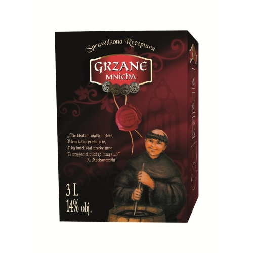 Wino Grzane Mnicha (Bag in Box) 3L